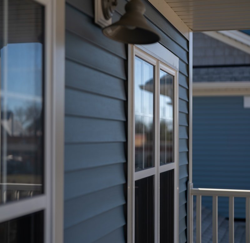 New vinyl siding on a house exterior